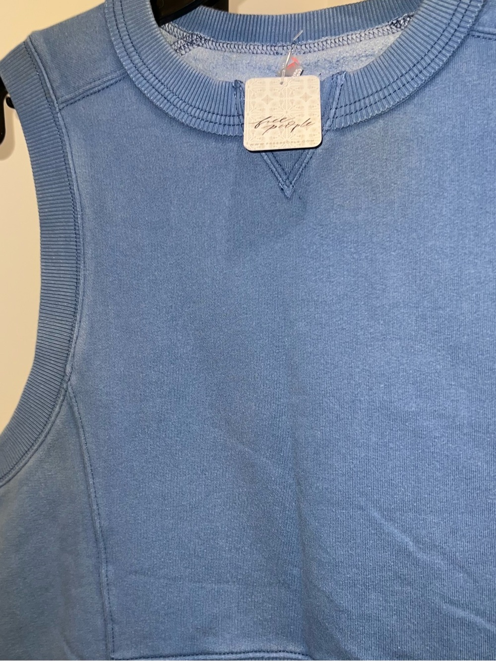 Free People Dusty Blue Sleeveless Pullover Tank size XS - Picture 5 of 10